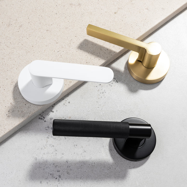 Modern black door handle, Stylish black door handles, High-quality door handle